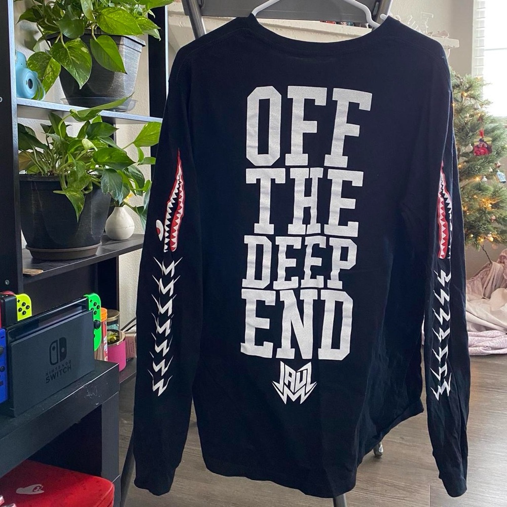Large Black JAUZ EDM Long Sleeve Sweatshirt Shirt